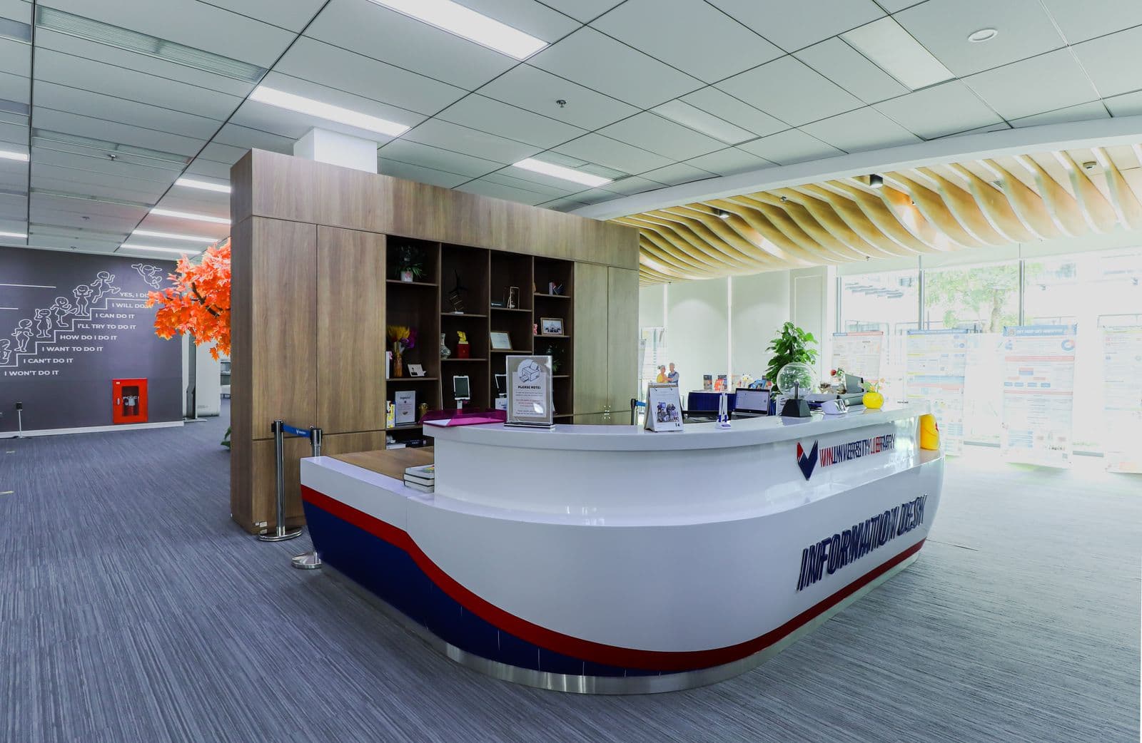 Custom commercial reception desk